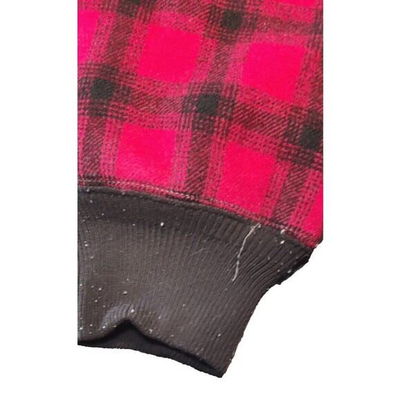 1963 Woolrich Red Black Buffalo Plaid Hunting Pants 36x30 Cuffed Zip Front Wool - Picture 7 of 10